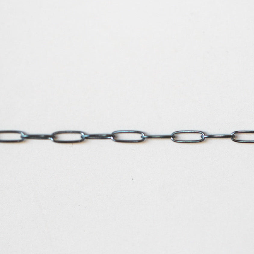 Metal chain on a white background