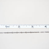 Black Oxidized Triple Linked Dapped