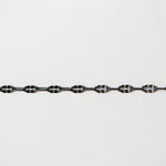 Metallic chain on a white background