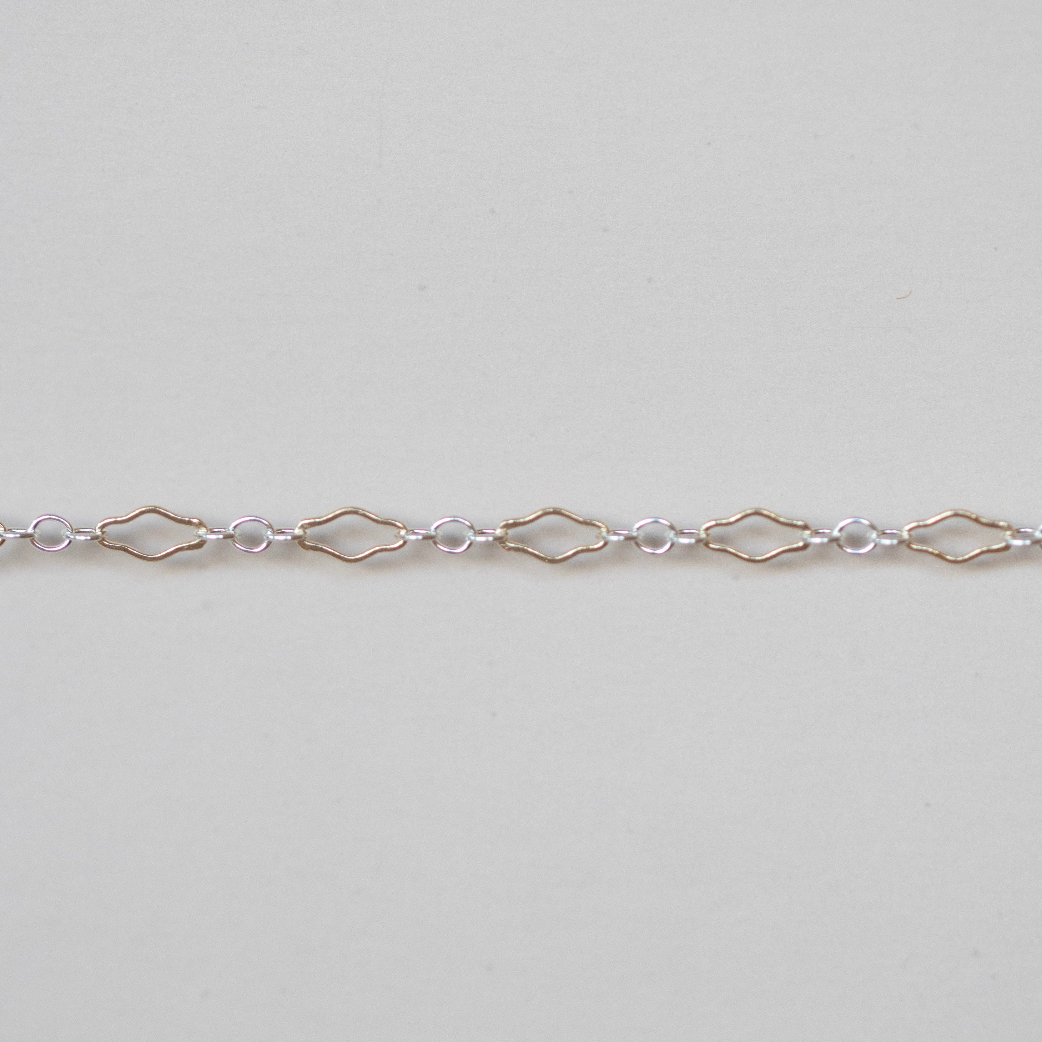 wholesale two tone permanent jewelry chain