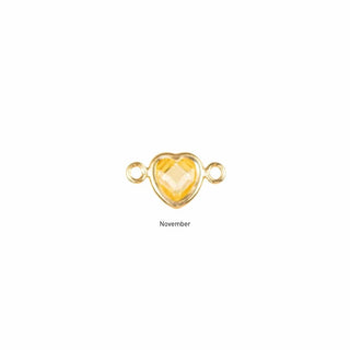 November Heart Charm