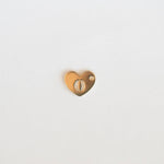 dangle number heart charm for permanent jewelry