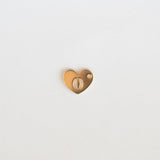 dangle number heart charm for permanent jewelry