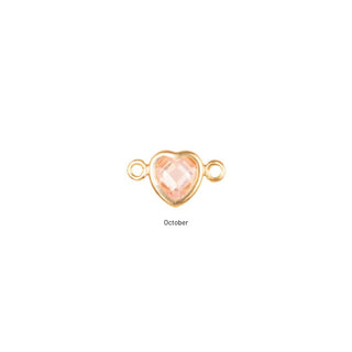 October heart charm