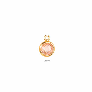 October birthstone charm
