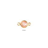 Birthstone Connector Charm - Gold Filled