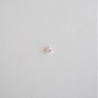 Oval Birthstone - Dangle - Sterling Silver
