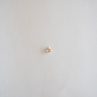 Oval Birthstone - Dangle - Gold Filled