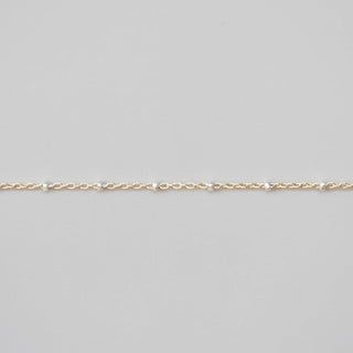 Satellite - Mixed Metal (Gold chain, Silver Beads)