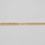 Gold chain on a light gray background
