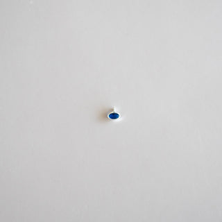 Oval Birthstone - Dangle - Sterling Silver