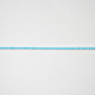 turquoise tennis chain for permanent jewelry