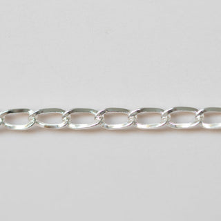 Oval Curb - Extra Large - Sterling Silver