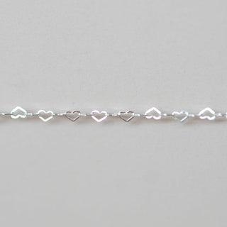 Flat Heart - XXS - Sterling Silver