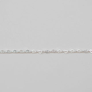 Flat Heart - XXS - Sterling Silver