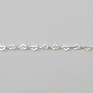 Flat Heart - XXS - Sterling Silver