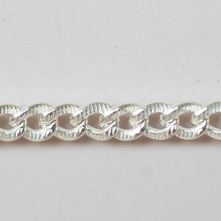 Knurled Curb - Sterling Silver