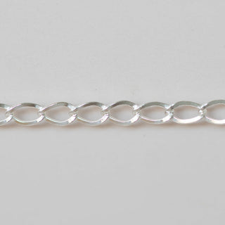 Open Curb - Large - Sterling Silver