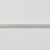 Diamond Cut Close Curb - Sterling Silver