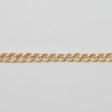 Skip Knurl Curb - Gold Filled