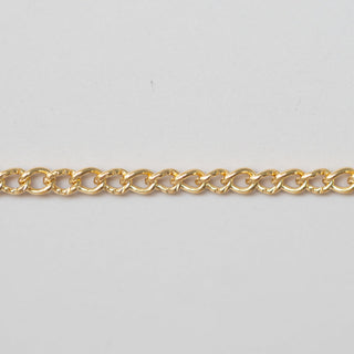 Skip Knurl Curb - Gold Filled