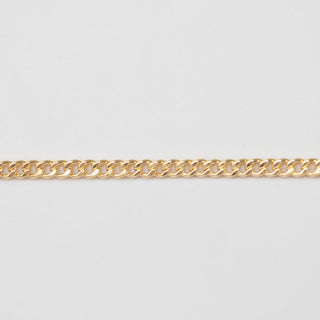 Flat Curb - Extra Large - Gold Filled