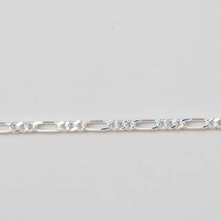 Diamond Cut Figaro - Medium - Sterling Silver