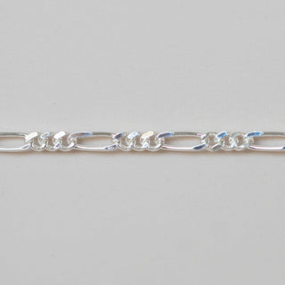 Diamond Cut Figaro - Medium - Sterling Silver