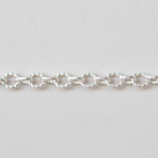 Knurled Cable - Sterling Silver