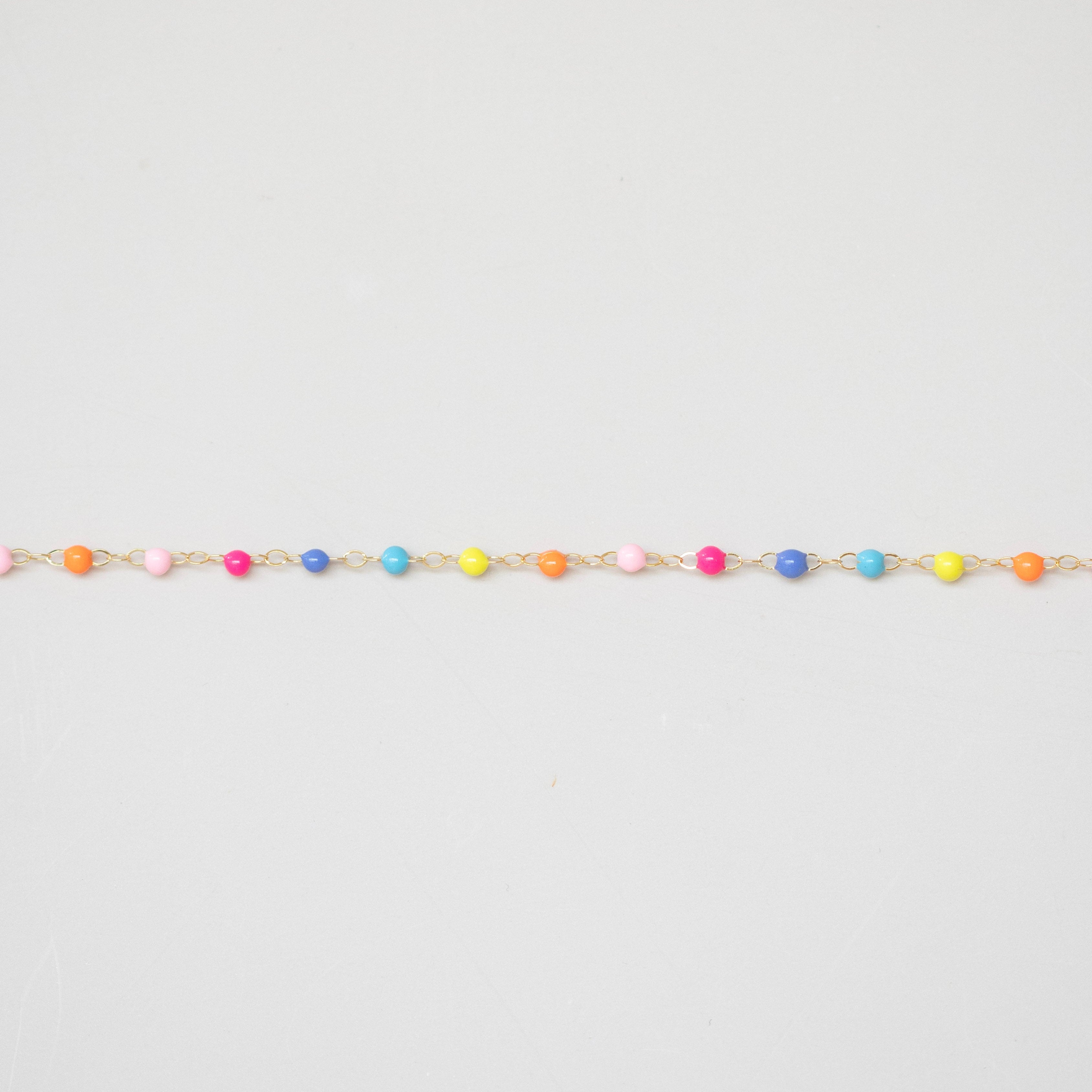 colored enamel chain